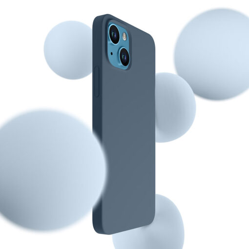 iPhone 13 umbris MagSafe silikoonist 3mk Hardy Silicone MagCase sinine 1