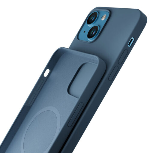 iPhone 13 umbris MagSafe silikoonist 3mk Hardy Silicone MagCase sinine 3
