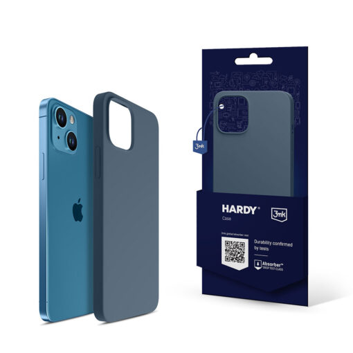 iPhone 13 umbris MagSafe silikoonist 3mk Hardy Silicone MagCase sinine