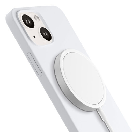 iPhone 13 umbris MagSafe silikoonist 3mk Hardy Silicone MagCase valge 5 1