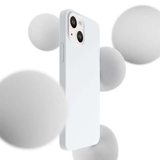 iPhone 14 PLUS umbris MagSafe silikoonist 3mk Hardy Silicone MagCase valge 1