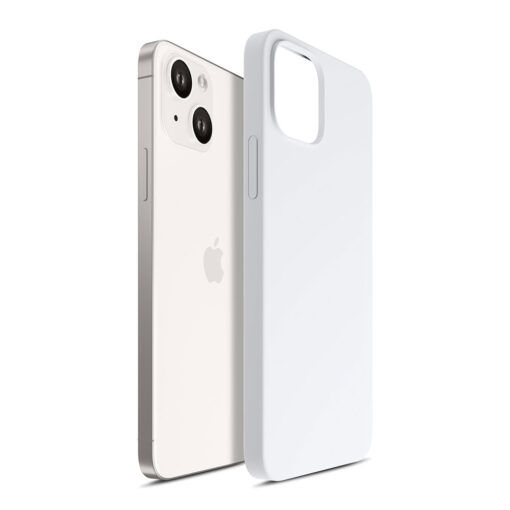 iPhone 14 PLUS umbris MagSafe silikoonist 3mk Hardy Silicone MagCase valge 7