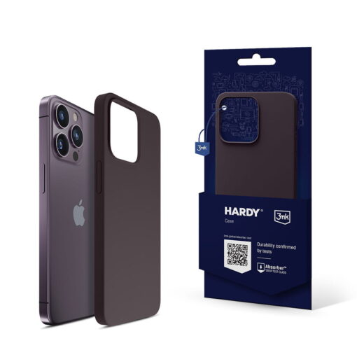 iPhone 14 PRO MAX umbris MagSafe silikoonist 3mk Hardy Silicone MagCase tumelilla 4