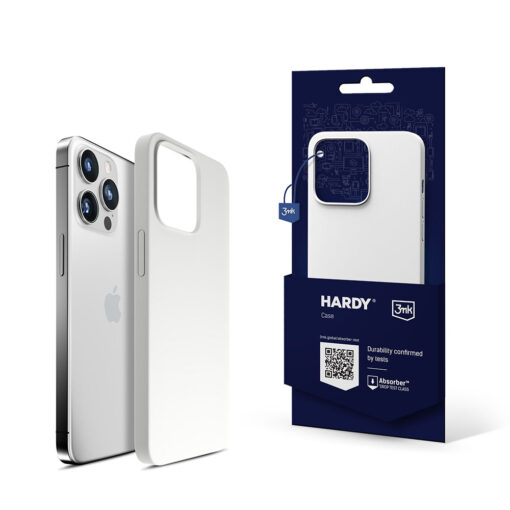 iPhone 14 PRO MAX umbris MagSafe silikoonist 3mk Hardy Silicone MagCase valge