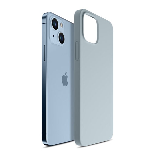 iPhone 14 umbris MagSafe silikoonist 3mk Hardy Silicone MagCase helesinine 7