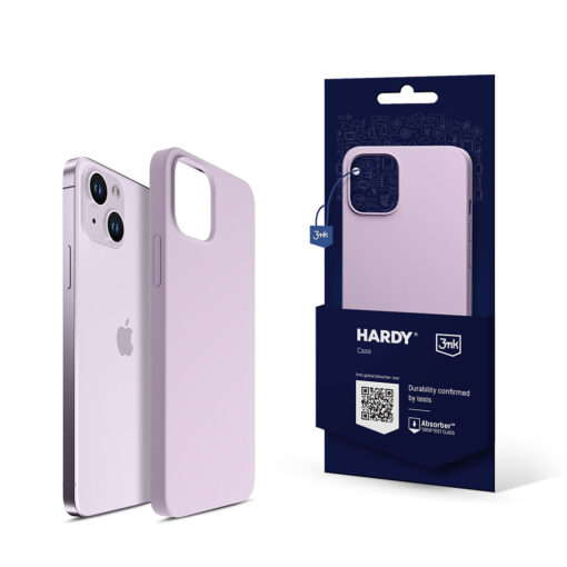 iPhone 14 umbris MagSafe silikoonist 3mk Hardy Silicone MagCase roosa