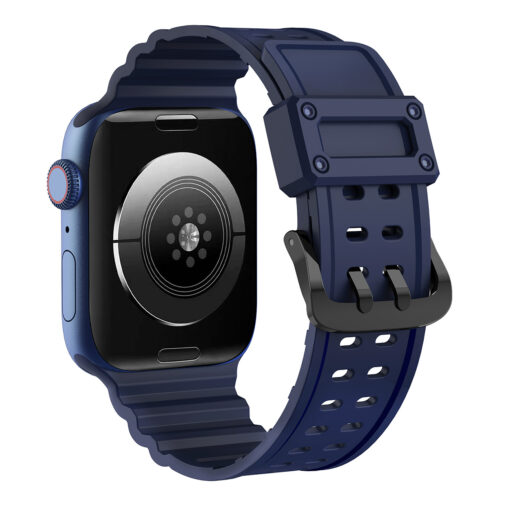 Apple Watch 414038mm Protection silikoonist kellarihm tumesinine 3