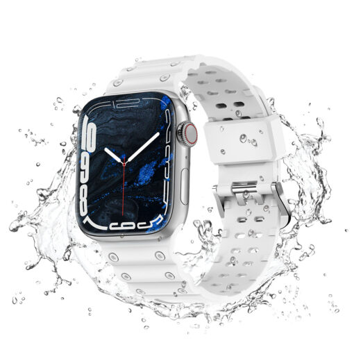 Apple Watch 414038mm Protection silikoonist kellarihm valge 2