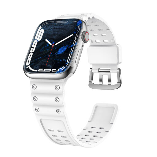 Apple Watch 414038mm Protection silikoonist kellarihm valge