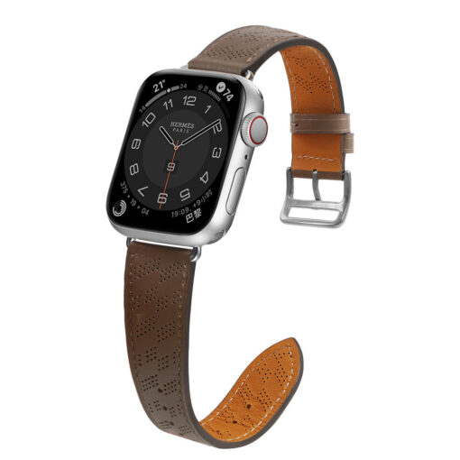 Apple Watch 414038mm Stiilne nahkrihm tumepruun 2