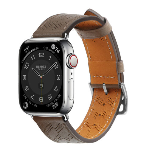 Apple Watch 414038mm Stiilne nahkrihm tumepruun