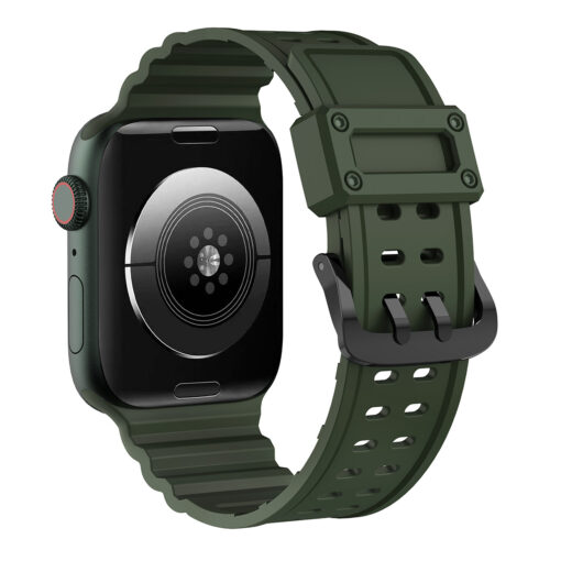 Apple Watch 49454442mm Protection silikoonist kellarihm roheline 2