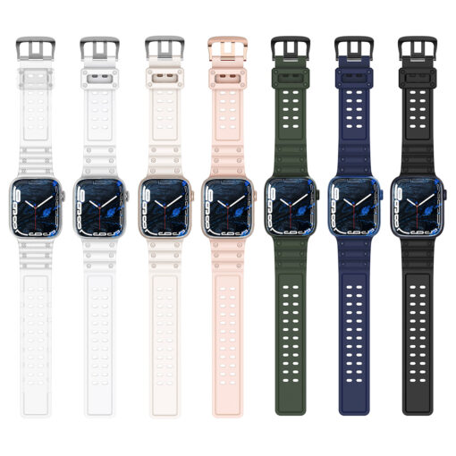 Apple Watch 49454442mm Protection silikoonist kellarihm roheline 6
