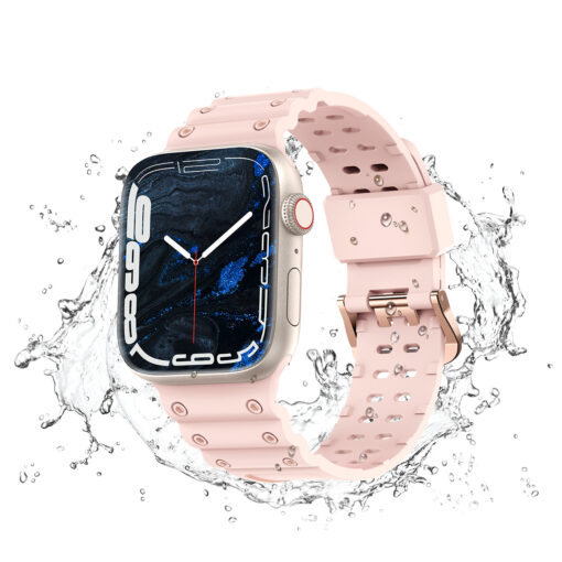 Apple Watch 49454442mm Protection silikoonist kellarihm roosa 2