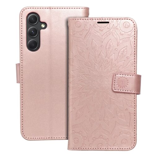 Samsung A54 kaaned MEZZO kunstnahast mandala roosa