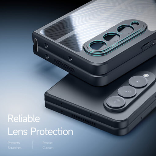 Samsung Galaxy Z Fold4 umbris silikoonist ja plastikust Aimo Series must 4