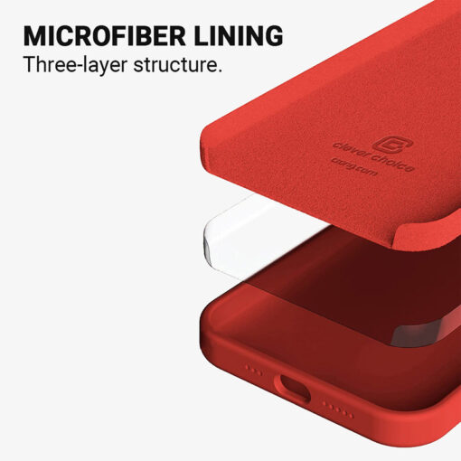 iPhone 13 Pro umbris silikoonist Crong Color Cover Red 3