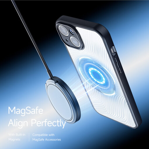 iPhone 13 umbris silikoonist ja plastikust Aimo MagSafe Series must 2