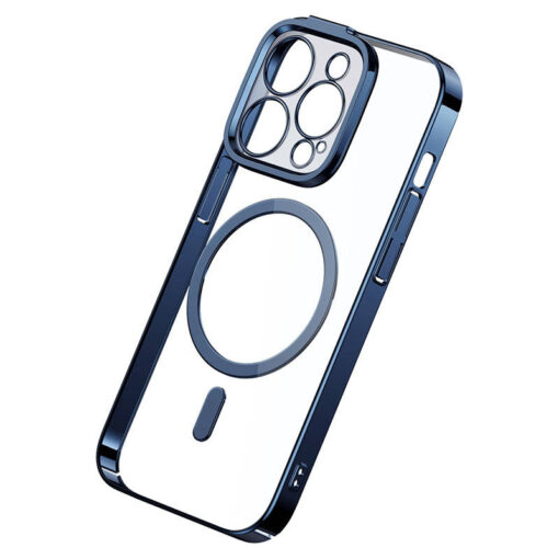 iPhone 14 Pro umbris plastikust Baseus Glitter MagSafe umbris klaas Blue 5