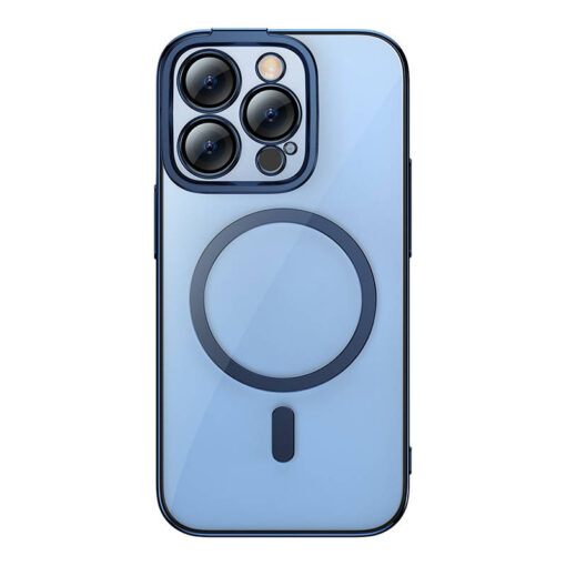 iPhone 14 Pro umbris plastikust Baseus Glitter MagSafe umbris klaas Blue
