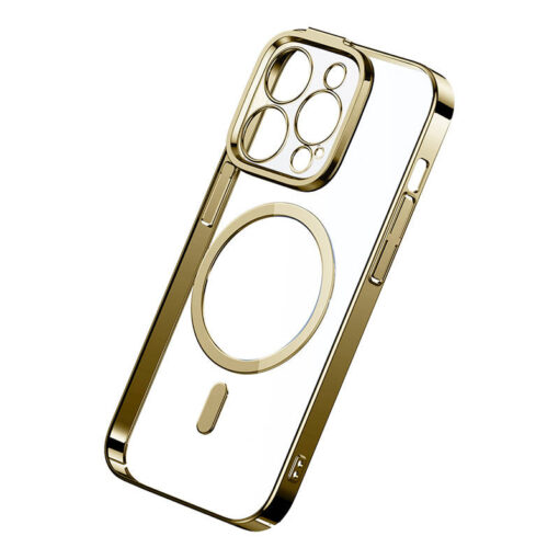 iPhone 14 Pro umbris plastikust Baseus Glitter MagSafe umbris klaas Gold 2