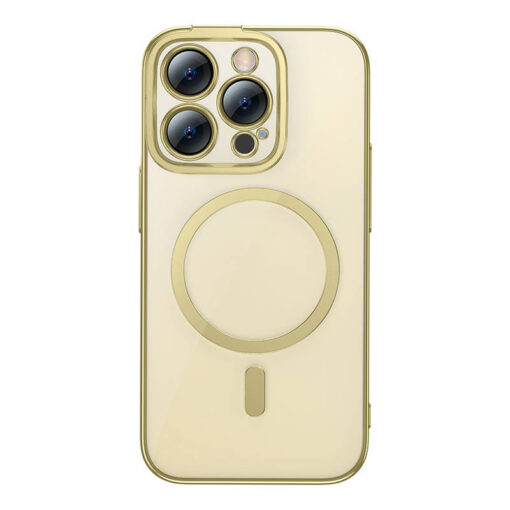 iPhone 14 Pro umbris plastikust Baseus Glitter MagSafe umbris klaas Gold