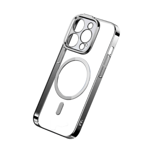 iPhone 14 Pro umbris plastikust Baseus Glitter MagSafe umbris klaas Silver 5