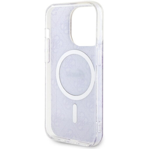 iPhone 14 Pro umbris silikoonist Guess GUHMP14LH4STU 4G MagSafe Purple 6