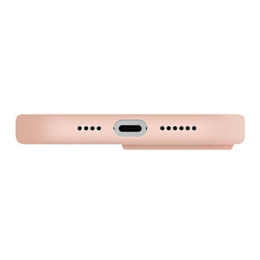 iPhone 14 Pro umbris silikoonist UNIQ Lino Hue Magclick MagSafe Blush Pink 4