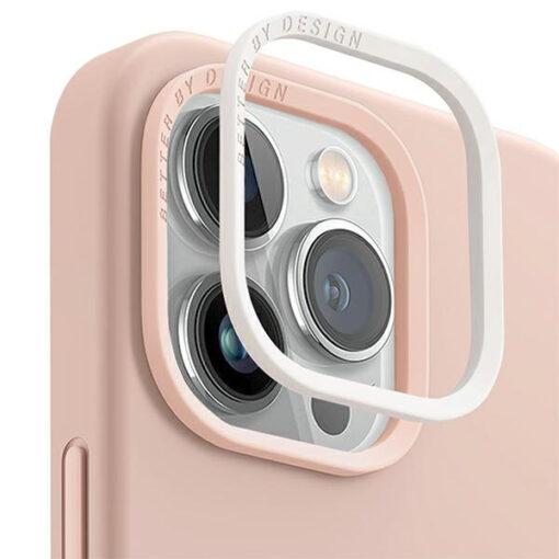 iPhone 14 Pro umbris silikoonist UNIQ Lino Hue Magclick MagSafe Blush Pink 5