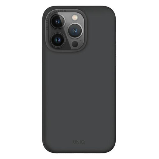 iPhone 14 Pro umbris silikoonist UNIQ Lino Hue Magclick MagSafe Charcoal Grey 1