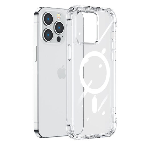 iPhone 14 Pro umbris silikoonist ja plastikust Joyroom Magnetic Defender MagSafe Clear