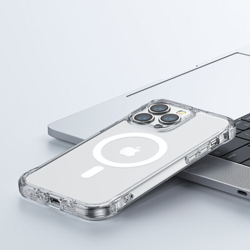 iPhone 14 Pro umbris silikoonist ja plastikust Joyroom Magnetic Defender MagSafe Clear 7