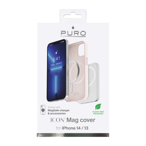 iPhone 14 umbris silikoonist PURO ICON MAG MagSafe Dusty Pink 3