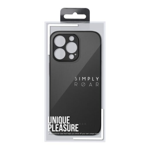 iPhone XR umbris Roar Matte Glass silikoonist servade ja plastikust tagusega must 7