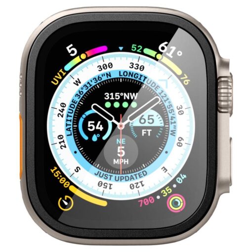 Apple Watch ULTRA 49mm kaitseklaas Spigen Glas.tR Slim PRO must 2