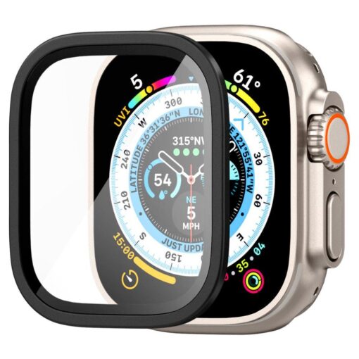 Apple Watch ULTRA 49mm kaitseklaas Spigen Glas.tR Slim PRO must 9