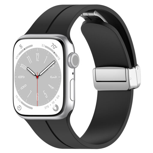Apple Watch rihm silikoonist Stripe 384041mm must 1