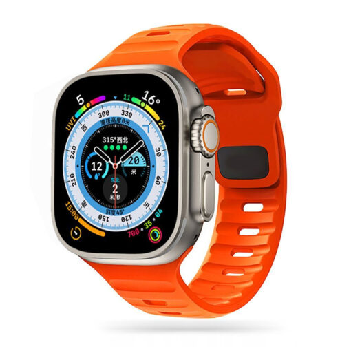 Apple Watch rihm silikoonist Line 4567SE8 4041mm oranz