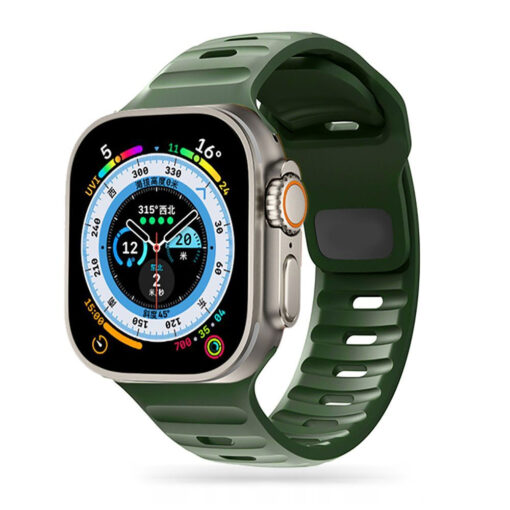 Apple Watch rihm silikoonist Line 4567SE8 4041mm roheline