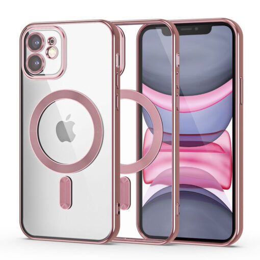 iPhone 11 umbris MagShine MagSafe silikoonist roosa