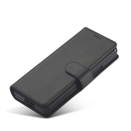 Samsung Z Fold 5 kaaned Wallet kaarditaskutega kunstnahast must 1