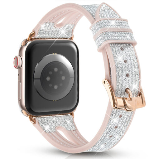 Apple Watch rihm 384041mm NEW Chameleon sadelev silikoonist Crystal hobe 2