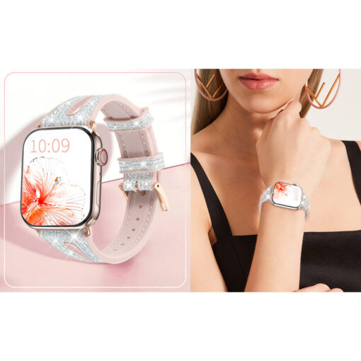 Apple Watch rihm 384041mm NEW Chameleon sadelev silikoonist Crystal hobe 5