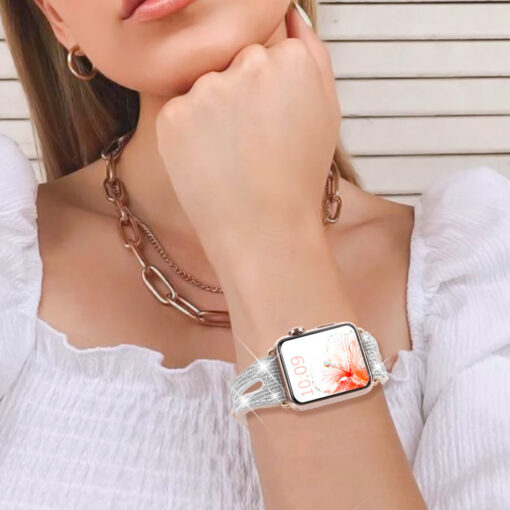 Apple Watch rihm 384041mm NEW Chameleon sadelev silikoonist Crystal hobe 7