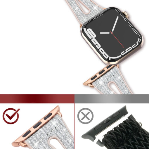 Apple Watch rihm 384041mm NEW Chameleon sadelev silikoonist Crystal hobe 8