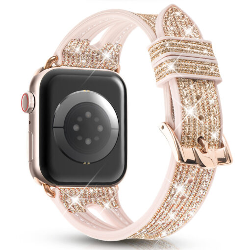 Apple Watch rihm 384041mm NEW Chameleon sadelev silikoonist Crystal kuldne 2