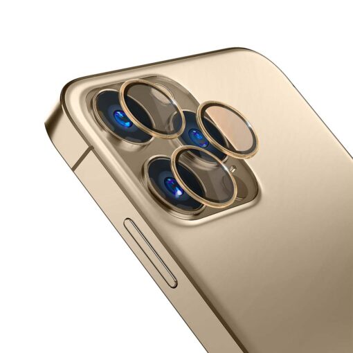 Apple iPhone 15 PRO MAX kaamera kaitseklaas 3mk Lens Protect PRO kuldne 4