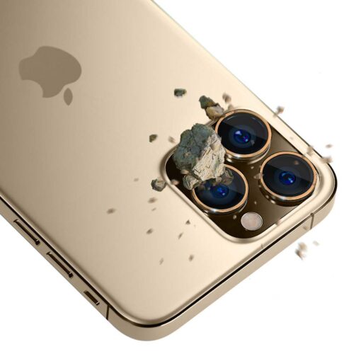 Apple iPhone 15 PRO kaamera kaitseklaas 3mk Lens Protect PRO kuldne 3