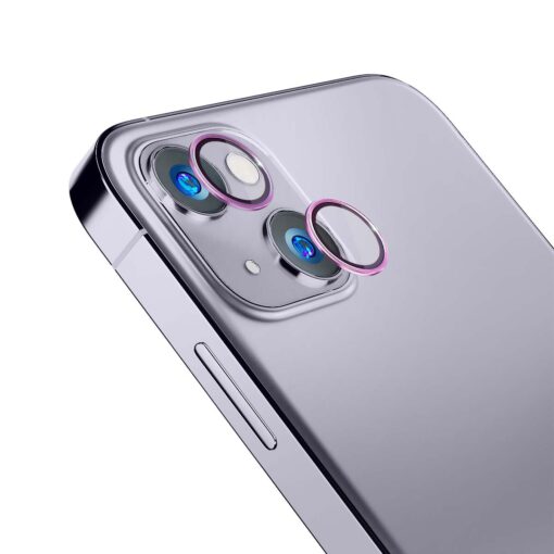 Apple iPhone 15 kaamera kaitseklaas 3mk Lens Protect PRO roosa 2